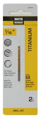 1/16 x 1-7/8-Inch M7 High-Speed Steel Drill Bit