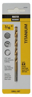 3/16 x 3-1/2-Inch M7 High-Speed Steel Drill Bit