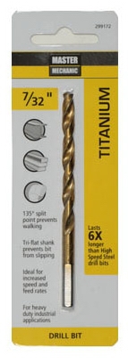 7/32 x 3-3/4-Inch M7 High-Speed Steel Drill Bit