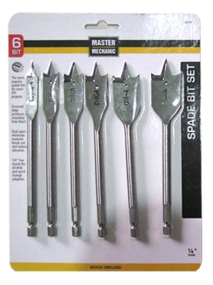 6-Piece Spade Bit Set