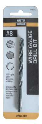 #8 3-5/8-Inch Wire Gauge Drill Bit