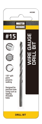 #15 3-3/8-Inch Wire Gauge Drill Bit
