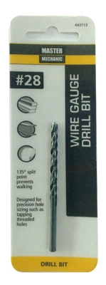#28 2-7/8-Inch Wire Gauge Drill Bit