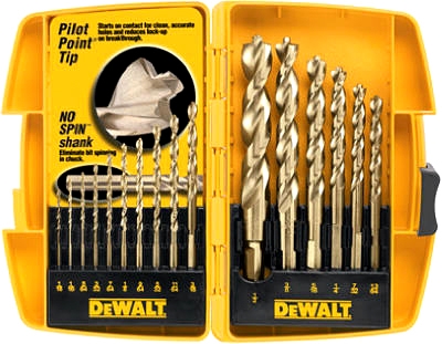 16-Piece Pilot-Point Drill Bit Set