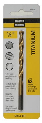 1/4 x 4-Inch M7 High-Speed Steel Drill Bit