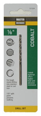 1/8 x 2-3/4-Inch Cobalt Steel Drill Bit