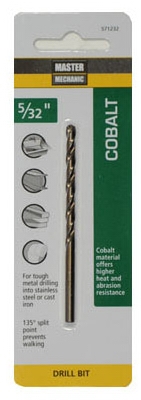 5/32 x 3-1/8-Inch Cobalt Steel Drill Bit