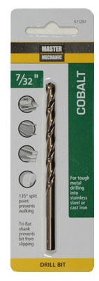 7/32 x 3-3/4-Inch Cobalt Steel Drill Bit