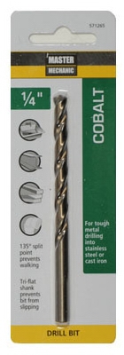 1/4 x 4-Inch Cobalt Steel Drill Bit