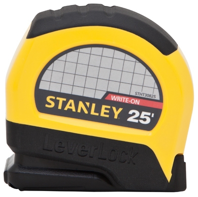 Leverlock Tape Measure, 25-Ft.