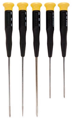 Screwdrivers, Ergonomic Handles, 5-Pc. Set