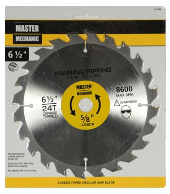 6-1/2 Inch Framing Combo/Rip Circular Saw Blade