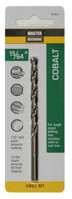 15/64 x 3-7/8-Inch Cobalt Steel Drill Bit