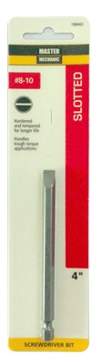 Master Mechanic #10 Slotted 4-Inch Screwdriver Bit