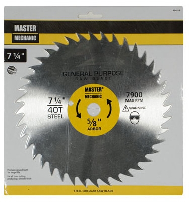 7.25-In. Combo/Rip Circular Saw Blade
