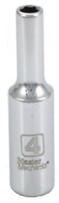 1/4-Inch Drive 4MM 6-Point Deep Socket