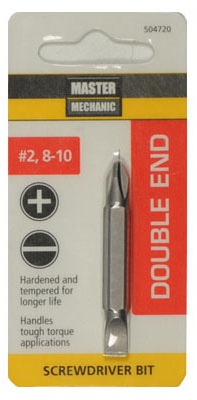 Master Mechanic #2 Phillips Double Ended Insert Bit