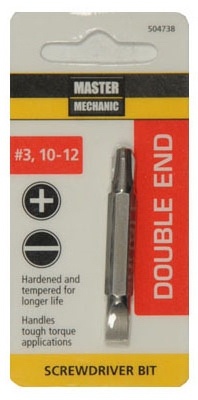 Master Mechanic #3 Phillips Double Ended Insert Bit