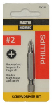 Master Mechanic 2-Inch #2 Phillips Screwdriver Bit