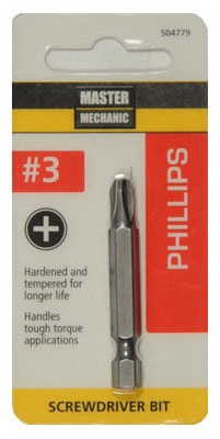 Master Mechanic #3 Phillips Screwdriver Bit