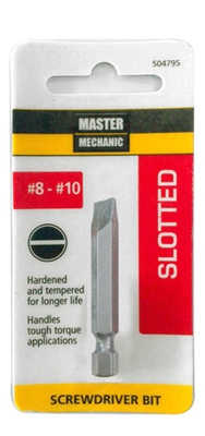 Master Mechanic #8-10 Slotted Bit