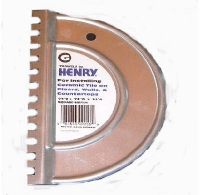 Square Notch G Trowel