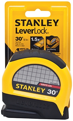 Leverlock Tape Measure, 30-Ft.