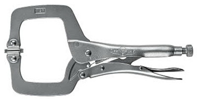 Vise-Grip Locking C-Clamp With Swivel Pads, 11-In.