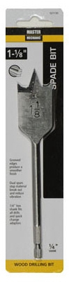 Wood Boring Bit, Spade, 1-1/8-In.