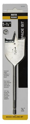 Wood Boring Bit, Spade, 1.5-In.