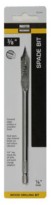 Wood Boring Bit, Spade, 3/8-In.