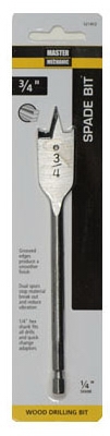 Wood Boring Bit, Spade, 0.75-In.