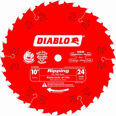 10-Inch 24-TPI Diablo Rip Blade