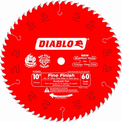 10-Inch 60-TPI Diablo Fine Finish Blade