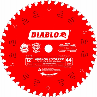 12-Inch 44-TPI Diablo Finishing Blade