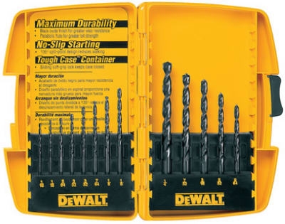 13-Piece Black Oxide Drill Bit Set