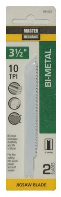 2-Pack 3.5-Inch 10-TPI Bi-Metal/Cobalt Jigsaw Blade