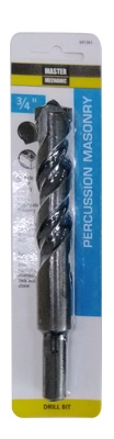 Percussion Masonry Drill Bit, Carbide Tip, 3/4 x 6-In.