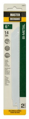 2-Pack 6-Inch 14-TPI High-Speed Steel Metal-Cutting Reciprocating Saw Blade