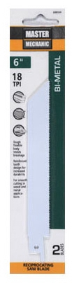 2-Pack 6-Inch 18-TPI High-Speed Steel Metal-Cutting Reciprocating Saw Blade