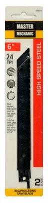 2-Pack 6-Inch 24-TPI High-Speed Steel Metal-Cutting Reciprocating Saw Blade