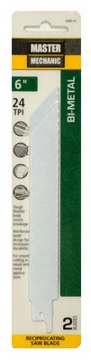 2-Pack 6-Inch 24-TPI Bi-Metal/Cobalt Reciprocating Saw Blade