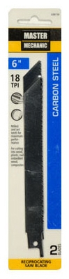 2-Pack 6-Inch 18-TPI Bi-Metal/Cobalt Reciprocating Saw Blade