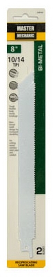 2-Pack 8-Inch 10/14-TPI Bi-Metal/Cobalt Reciprocating Saw Blade