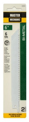 2-Pack 6-Inch 6-TPI Bi-Metal/Cobalt Reciprocating Saw Blade