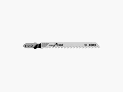 5-Pack 4-Inch 6-TPI High Carbide Steel T-Shank Jigsaw Blade