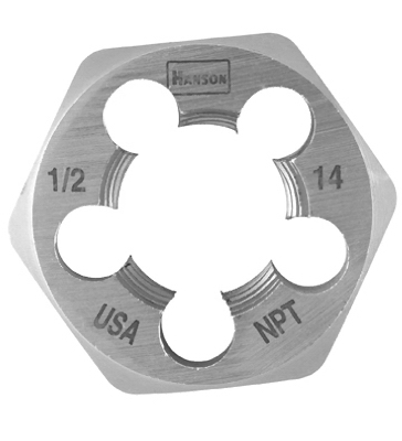 Hexagon Die, 3/8-In. x 18 NPT