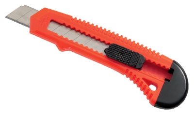 Plastic Snap Off Utility Knife, 8-Pt., 18-Mm.