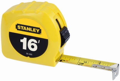 Yellow Hi-Viz Tape Measure, 16-Ft. x 3/4-Inch