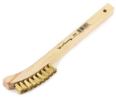 Wire Scratch Brush, Brass, 8-5/8 In.